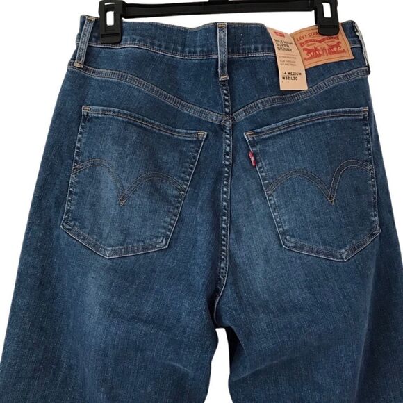 New! Levi’s Mile High Rise Ripped Distressed Raw Hem Frayed Skinny Jeans - Picture 4 of 11